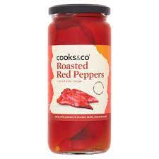 Cooked Roasted Red Peppers
