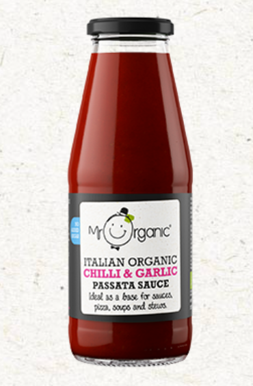 Mr Organic Chilli & Garlic Pasata
